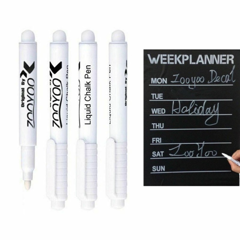 Environmental Blackboard Windows Glass White Liquid Chalk Pen Marker Chalkboard