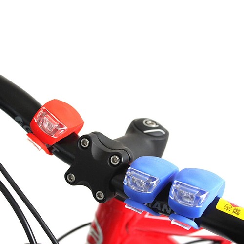 New Fixio Bike Cycling Round Frog LED Front Head Rear Light Waterproof Blue