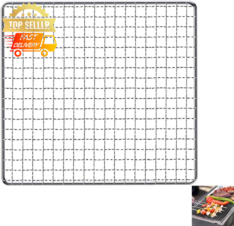Stainless Steel BBQ Grill Mesh Square Grid 7.87