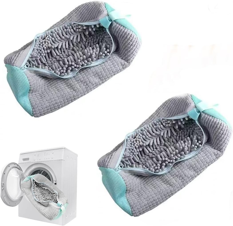  2-Pack Shoe Laundry Bags  Reusable Washer & Dryer Shoe Washin...