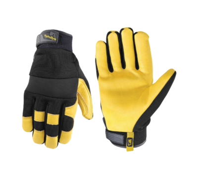 6 Pairs Wells Lamont Men s HydraHyde Leather Work Gloves Size M L