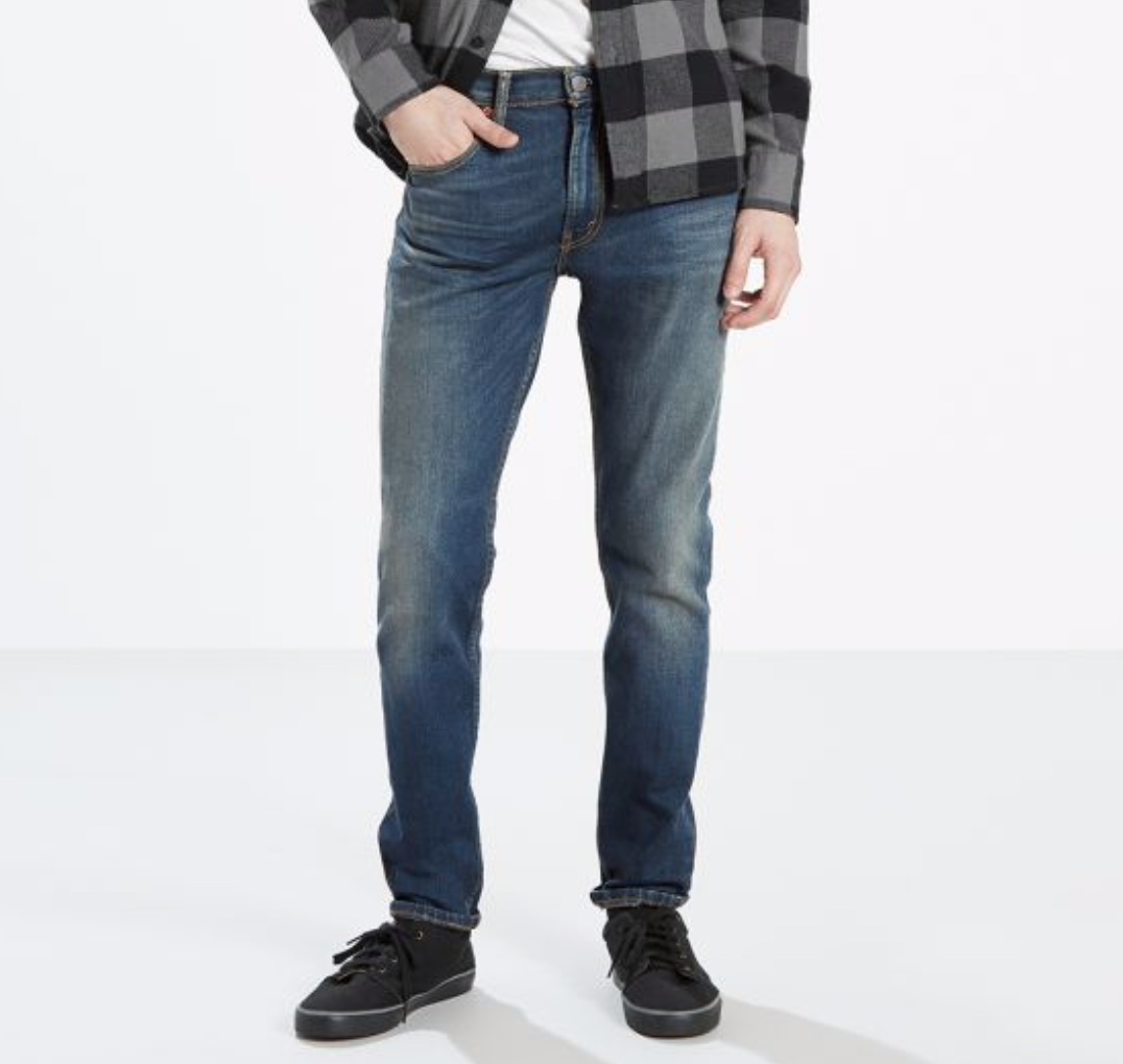 

Levis 512 Mens Jeans Slim Taper Denim Jeans Color Blue Wash 0111, Синий, Levi's 512