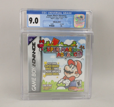 Super Mario Advance Nintendo Game Boy Advance GBA New Sealed CGC 9.0 A+ VGA Wata