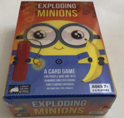 Exploding Minions, A Card Game, Ages 7+, 2-5 Players, Sealed