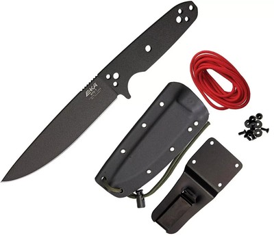EKA RTG -Fixed Knife 5.75'' Black 1095HC Steel Blade One Piece Contruction