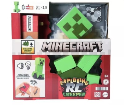 Minecraft Exploding RC Creeper Car Lights & Sounds with DLC Code SAME DAY SHIP