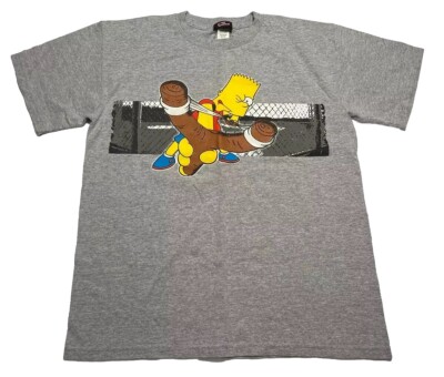 Bart Simpson  I Didnt Do It  Youth Boys Size XL T-Shirt Vintage Y2K Grey