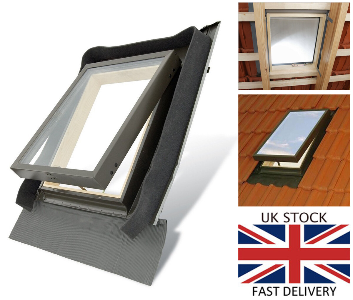 Fenstro Rooflite Double Glazed Skylight Access Roof Window 45x55 with