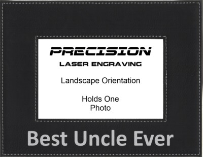 Uncle Gift Best Uncle Ever Engraved Leatherette Frame - Fathers Day