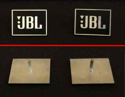 2 New JBL reproduction speaker badges / logos with Mounting Post
