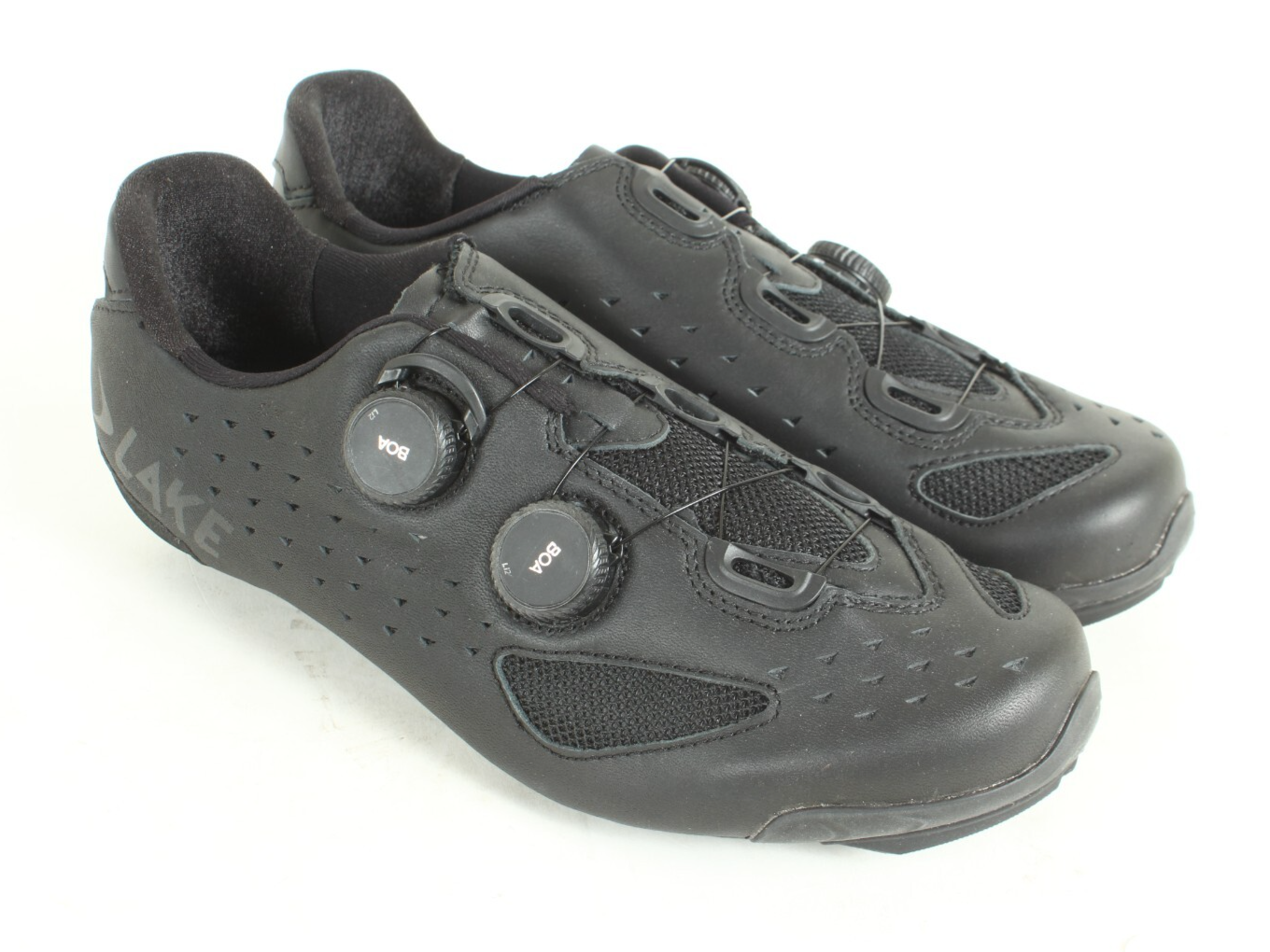 Lake CX238 Wide Cycling Shoe - Men's. Black/Black, 43.5 Wide