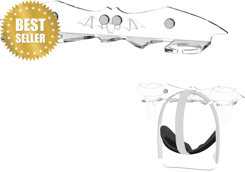 VR Wall Mount Stand Compatible with Quest 3 / Pro / 2, Valve Index, HTC Vive, Pl