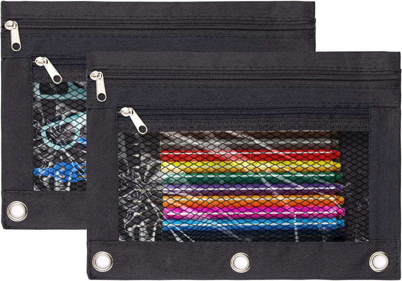 Pouchs, Zippered Pencil Pouch Double Pocket Pencil Pouch 3
