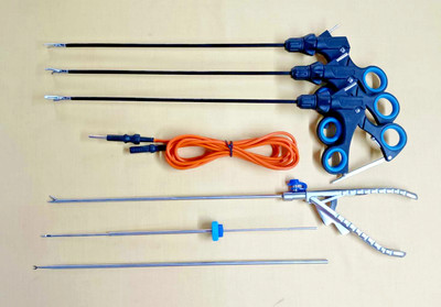 7pc Laparoscopic Endo-Trainer Basic Training Instruments Set 5mmx330mm Reusable