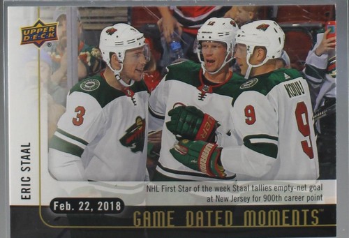 2017-18 Upper Deck Game Dated Moments - Eric Staal #54