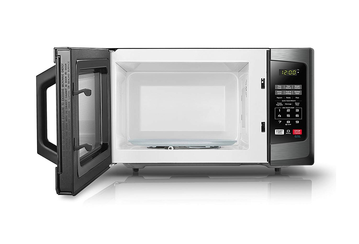 Microwave Oven 0.9 Cu Ft Stainless Steel LED Lighting Eco Mode 900w Toshiba New
