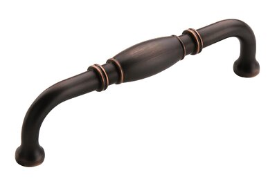 Amerock | Cabinet Pull | Oil Rubbed Bronze | 5-1/16 inch (128 mm) Center to Cent
