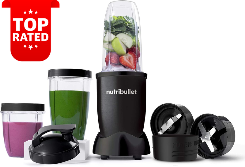 900W Personal Blender Mega Pack 2X Blades 3 Cups Smoothie Maker Black