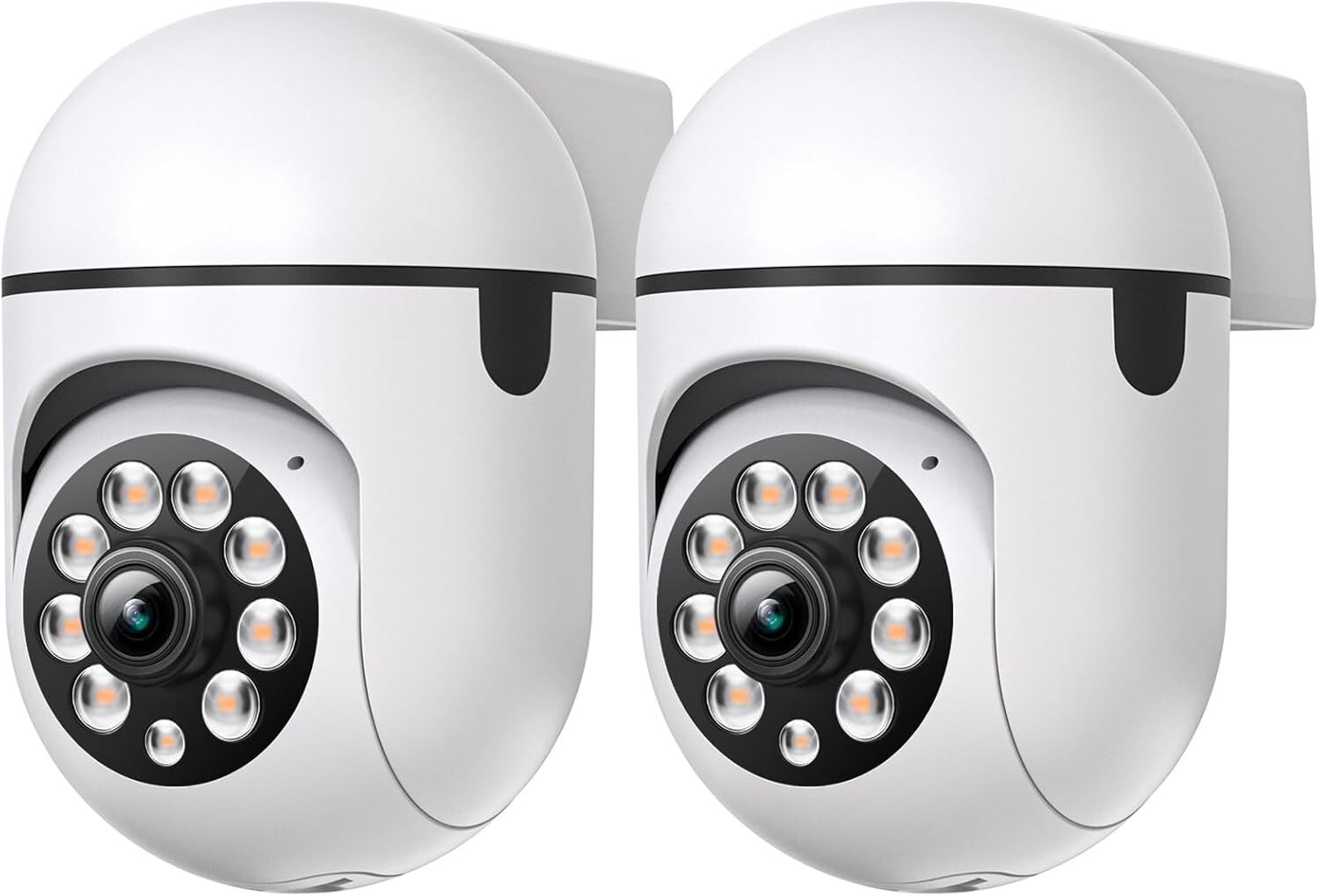 2 -Wireless WiFi Security Camera System Home Night Vision 1080P HD Plug and Play