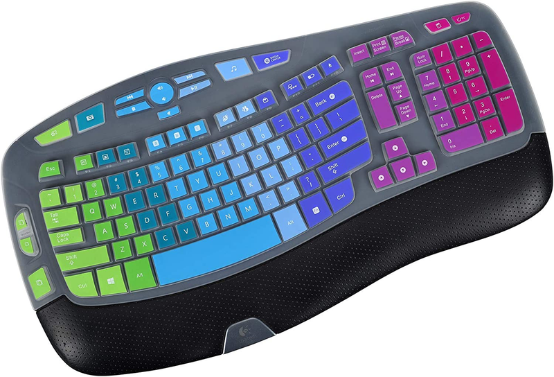 Keyboard Cover for Logitech K350 MK570 MK550 Wireless Wave Keyboard, Logitech K3