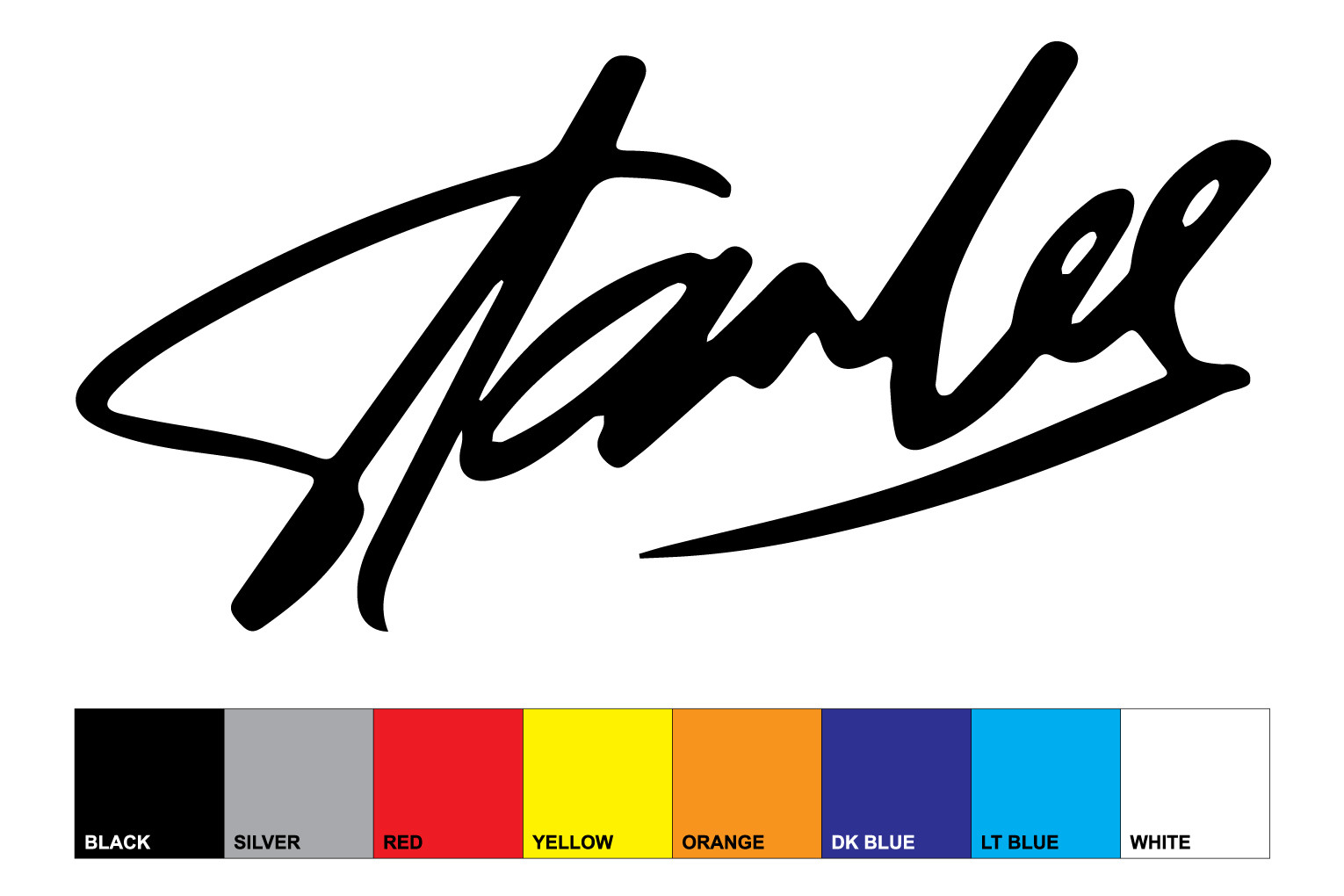 STAN LEE style replica signature sticker | eBay