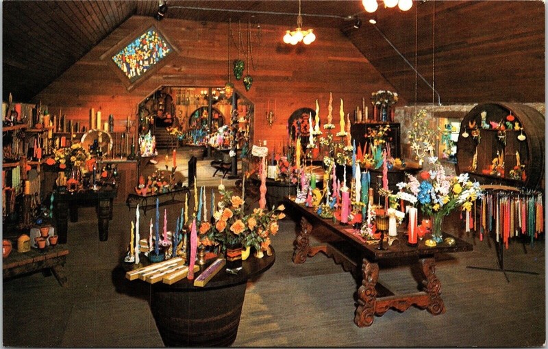Store Interior St Helena California Chrome Postcard
