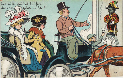 PC HUMOR, LE VOILA QUI FAIT LE FARO, Vintage Postcard (b40691)