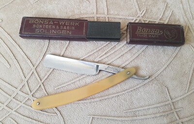 Straight Razor Solingen Bonsa Werk with Box 