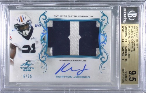 2018 Leaf Trinity Kerryon Johnson #PA-KJ1