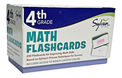 Sylvan Learning 4th Grade Math Flashcards - LN - COMPLETE