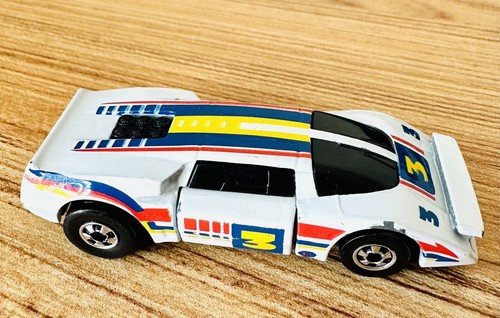 Hot Wheels 1985 Crack-Ups Blind Sider Moving Parts White #3