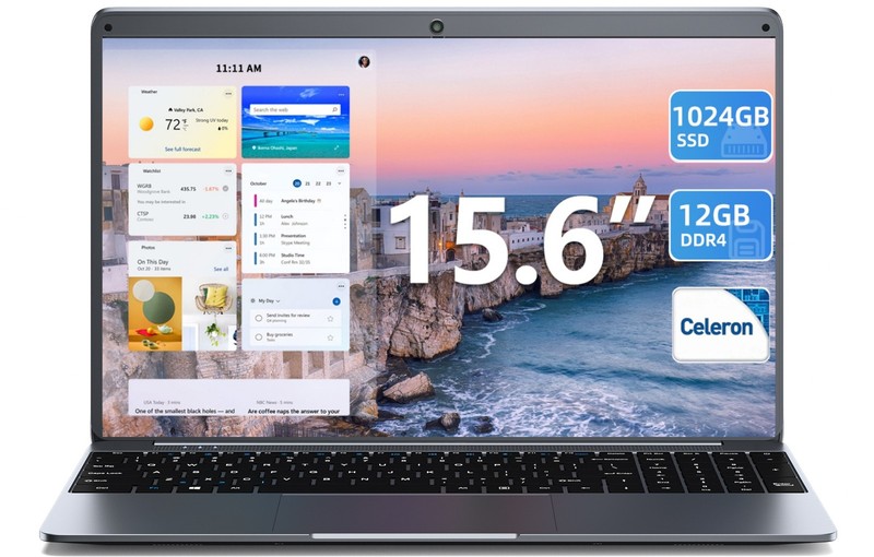 2025 New 15.6" Windows 11 Laptop, Intel Celeron  12GB