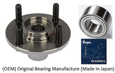 Front Wheel Hub & (KOYO) Bearing Kit FOR 1992-2000 HONDA Civic (EX COUPE, SI)