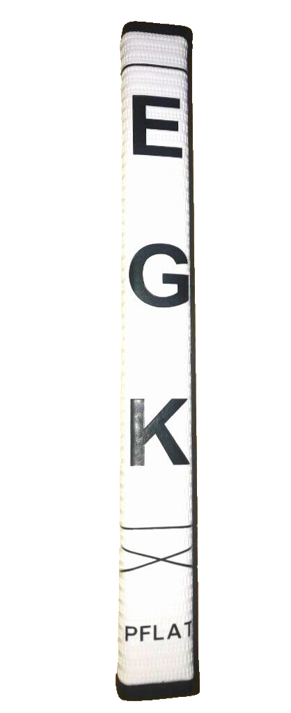 EGK PFLAT 1.0 WHITE FLAT FRONT NON-TAPER GOLF PUTTER GRIP