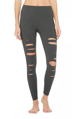 alo yoga ❗ ripped warrior leggins❗ Alo Yoga Ripped Warrior Shredded Yoga Leggings at YogaOutlet
