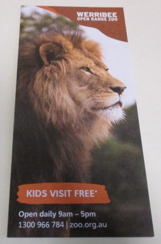 Werribee Open Range Zoo - Promotional Brochure - African Adventure - Victoria