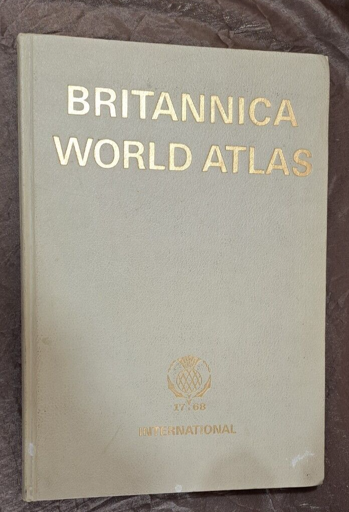 VTG 1967 BRITANNICA WORLD ATLAS INTERNATIONAL 17.68 - 367
