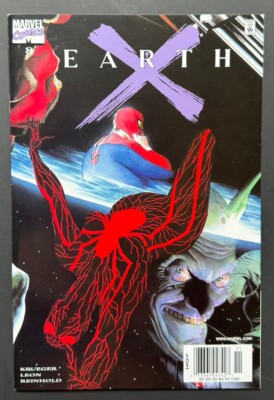 EARTH X #8 NEWSSTAND VARIANT 1999 NM Marvel Comics, Spider-Man