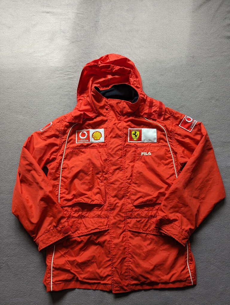 FILA フェラーリF1ジャケット FILA SCUDERIA FERRARI FORMULA 1 F1 RED JACKET SIZE M | eBay