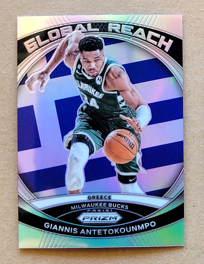 2023 2023-24 Panini Prizm Giannis Antetokounmpo GLOBAL REACH 2023 2023-24 Panini Prizm Giannis Antetokounmpo GLOBAL REACH