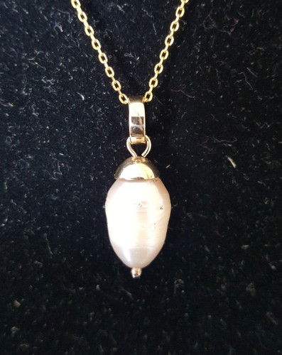 14K YELLOW GOLD BAROQUE FRESHWATER PEARL 1