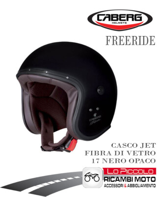 Caberg Jet Freeride Fiber 17 Matte Black Size M 57-58