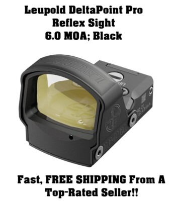 Leupold DeltaPoint Delta Point Pro Reflex/Red Dot Sight 6.0 MOA Black Color
