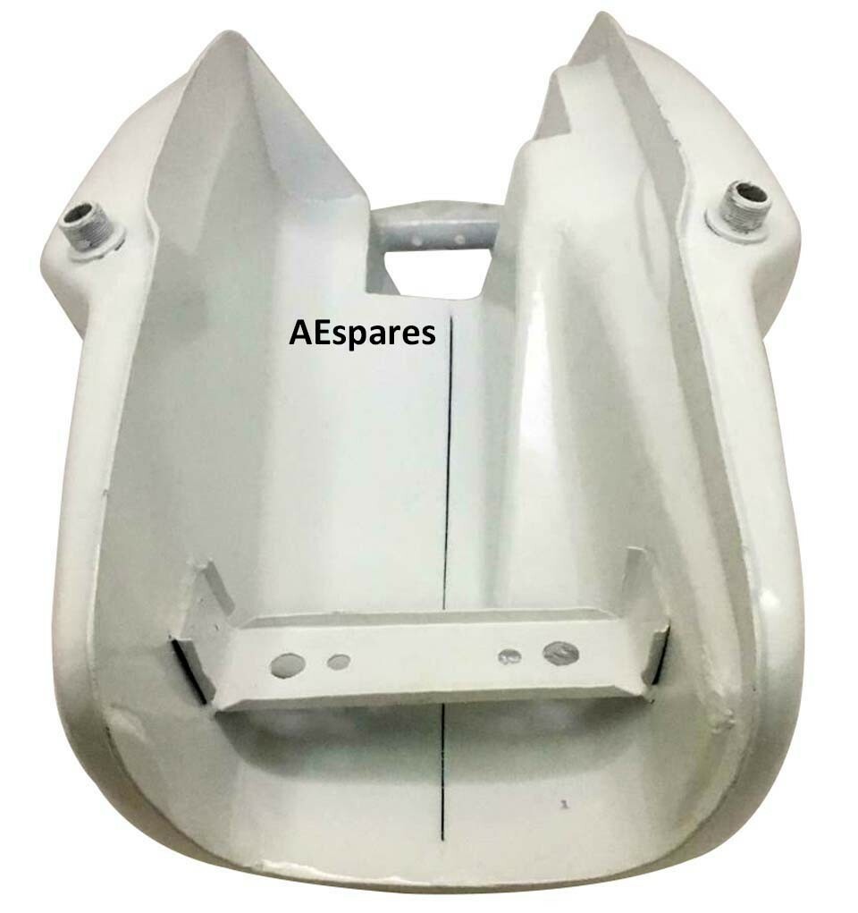 FOR BMW R100 RT RS R90 R80 R75 WHITE STEEL PETROL FUEL TANK + MONZA CAP 