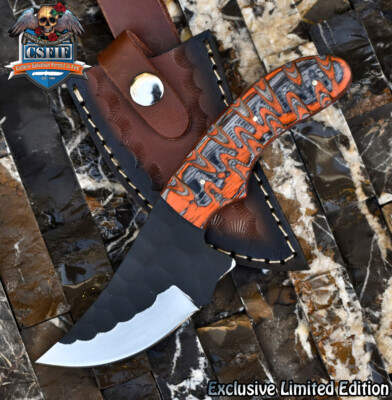 CSFIF Hot Item Skinner Knife D2 Tool Steel Hard Wood Gift Veterans Gift