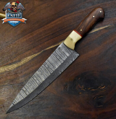 CSFIF Hot Item Chef Knife Twist Damascus Walnut Wood Outdoor Outdoor Gift