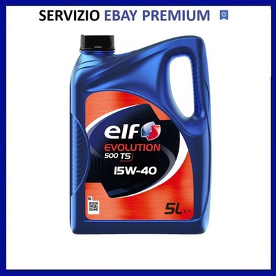 5 LITRI OLIO MOTORE ELF 15W-40 EVOLUTION 500 TS ACEA A3/B3 VW 501 505 MB 229,1