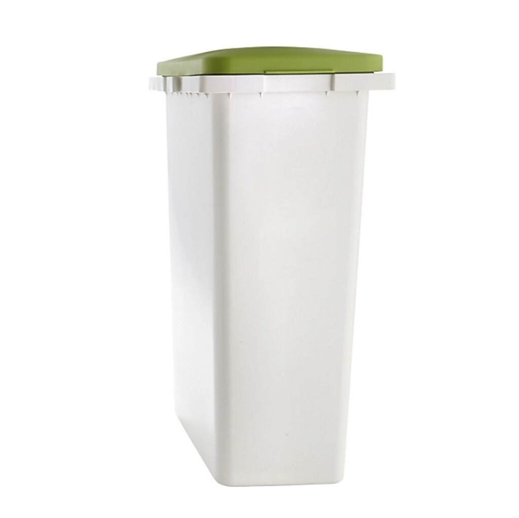 Lakeland Recycle Kitchen Bin White + Green Lid (25L) in Tooting