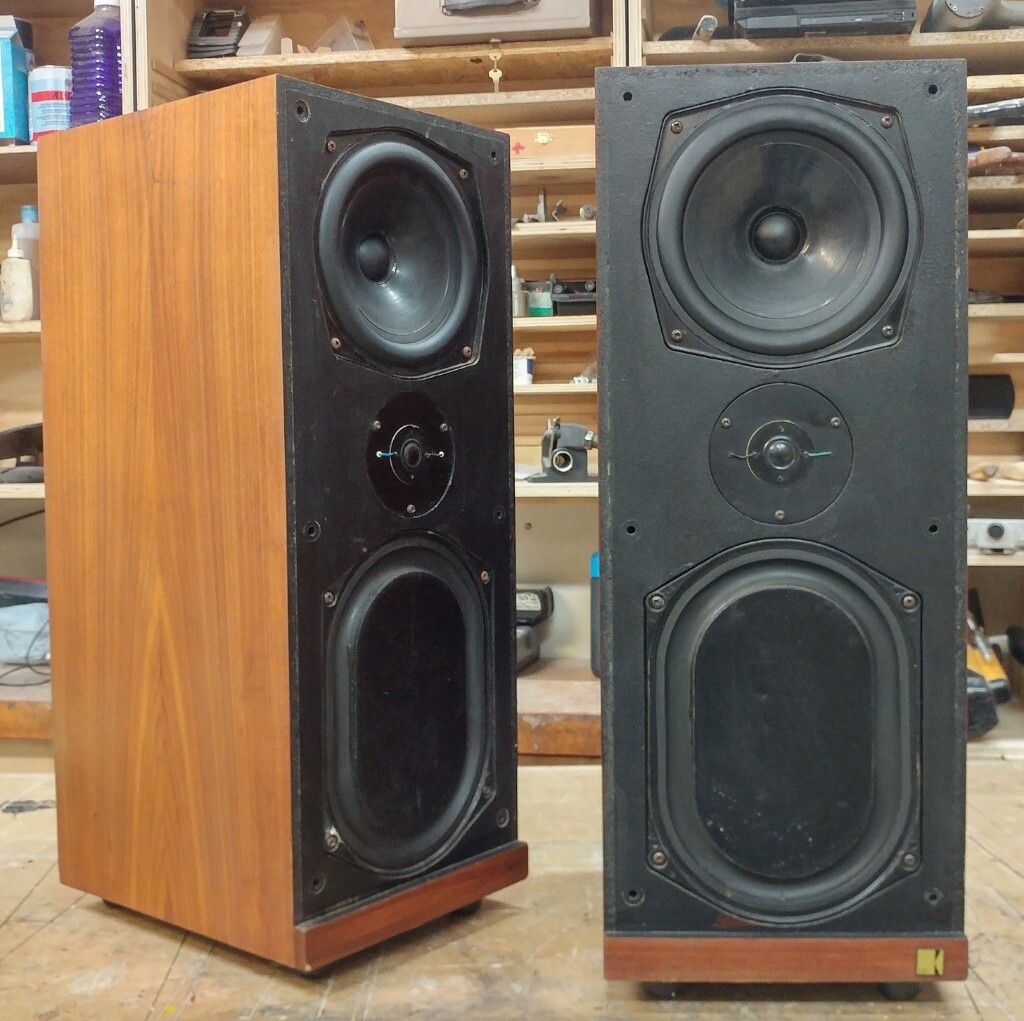 Vintage KEF Calinda Floorstanding Speakers. Refurbished in Brighton, East Sussex