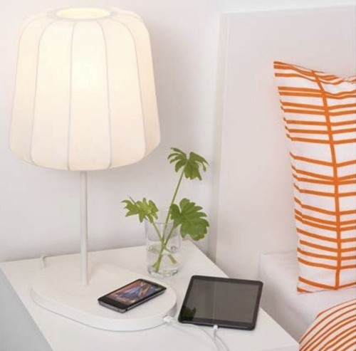 ikea hektar lamp wireless charging